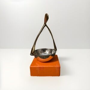 Lunares - Silver & Gold Plated Nut‎ Dish - Wishbone